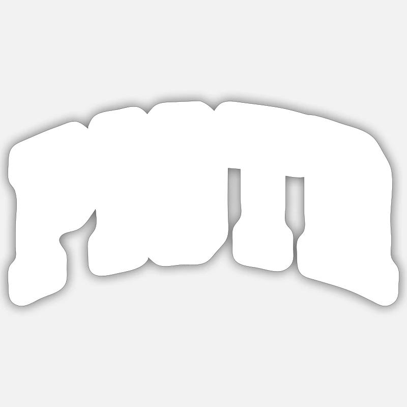 Piotr - Sticker Größe S (10 x 10 cm) - Mattweiß