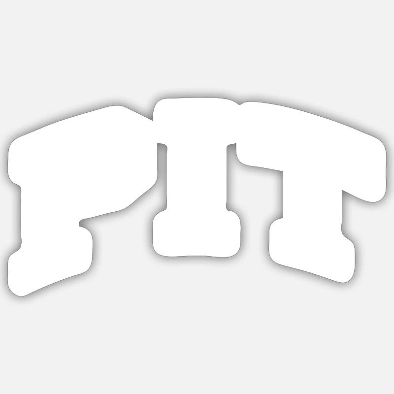 Pit - Sticker Größe S (10 x 10 cm) - Mattweiß