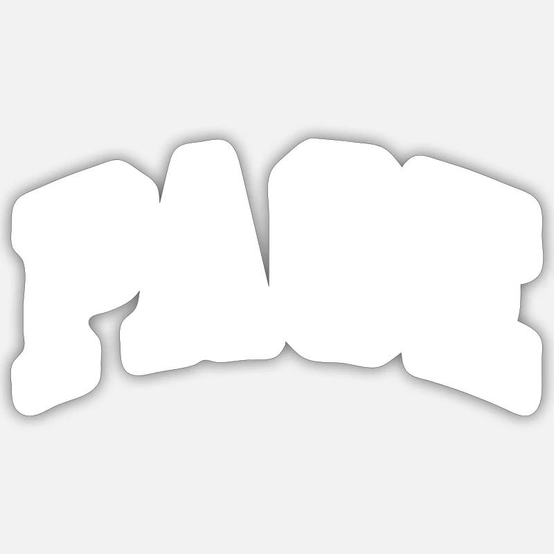 Pace - Sticker size S (10 x 10 cm) - white matte
