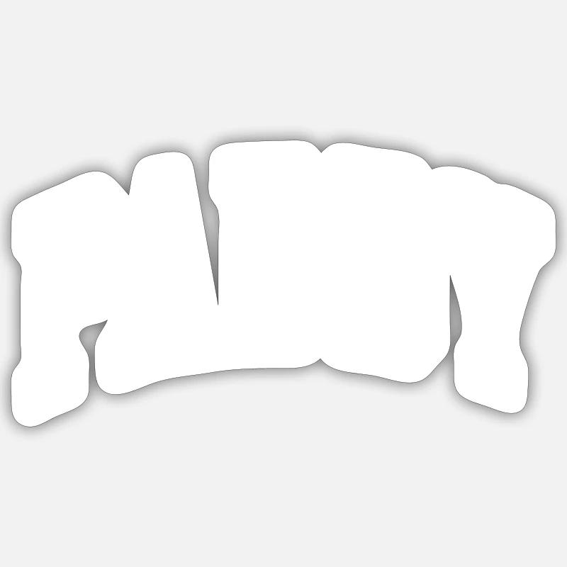 Paddy - Sticker Größe S (10 x 10 cm) - Mattweiß