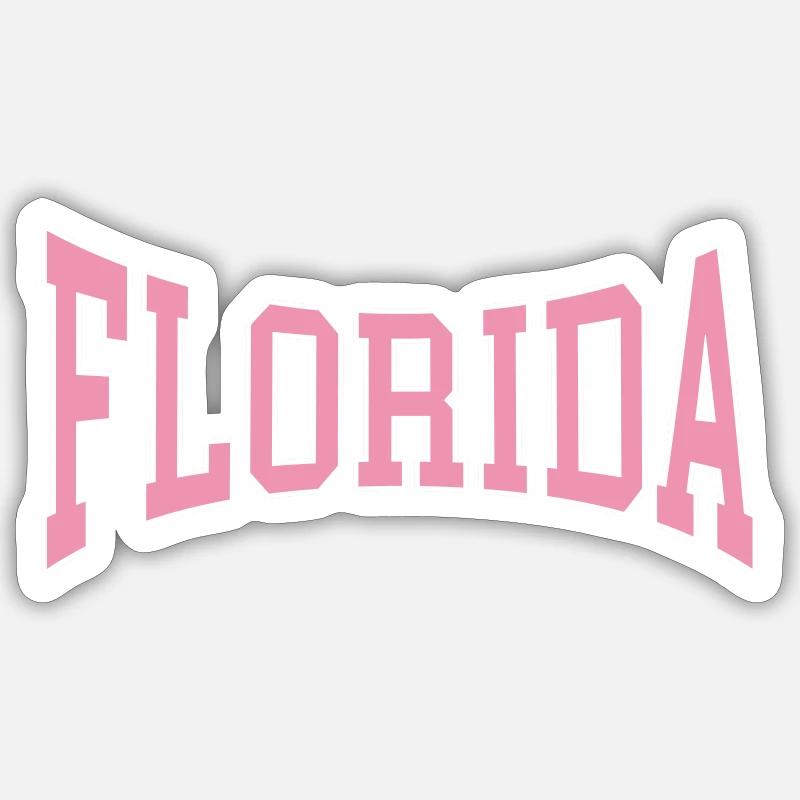 Florida - Sticker size S (10 x 10 cm) - white matte