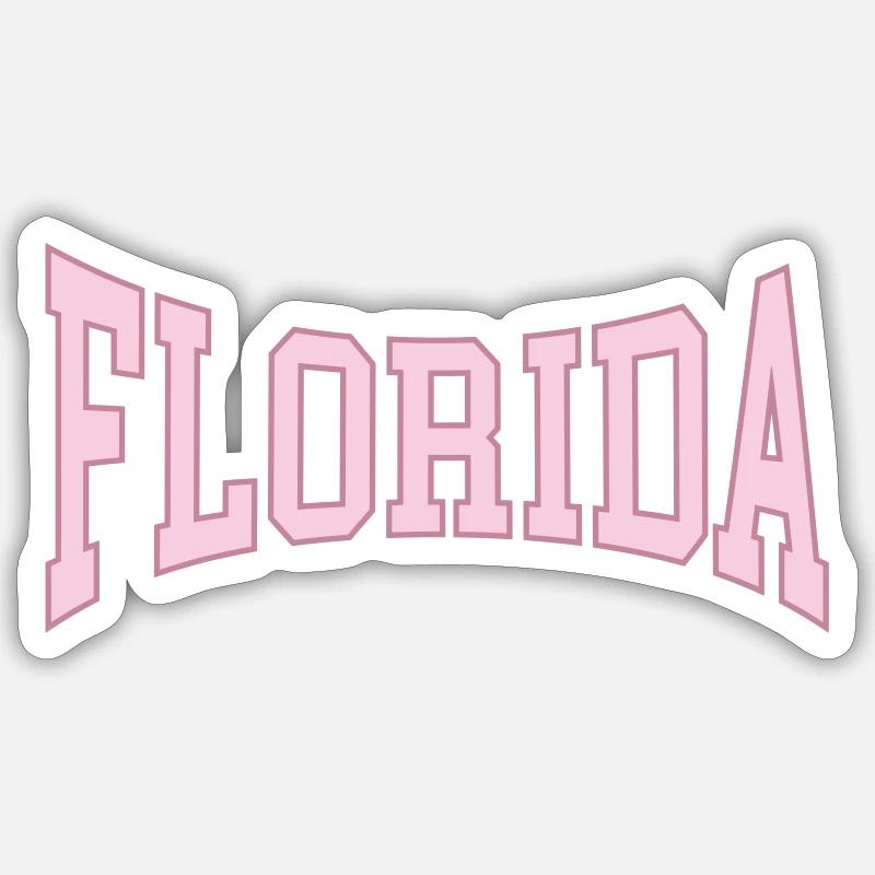 Florida - Sticker Größe S (10 x 10 cm) - Mattweiß