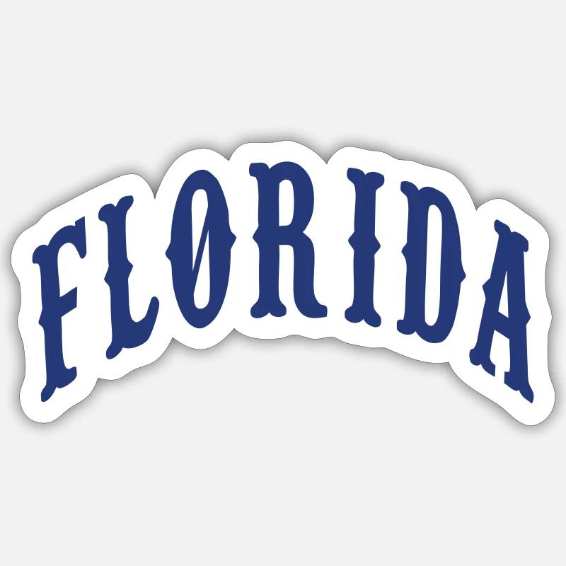 Floride - Sticker taille S (10 x 10 cm) - blanc mat