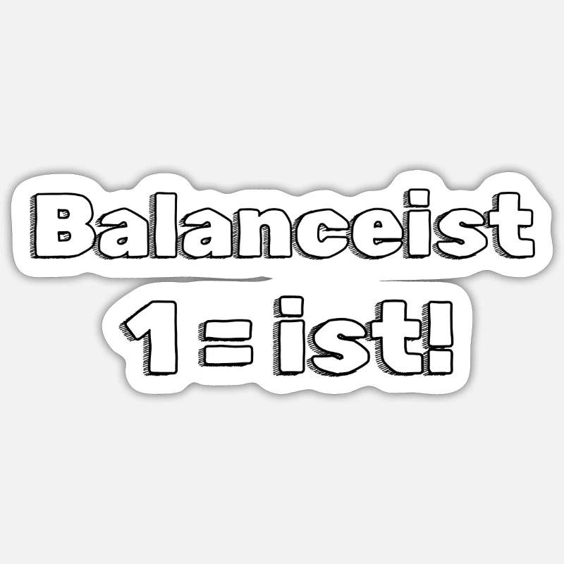 Balanciste #1New 3 sw - Sticker taille S (10 x 10 cm) - blanc mat