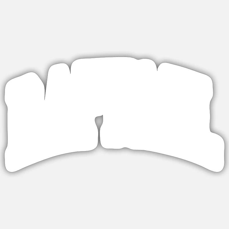 Raphael - Sticker taille S (10 x 10 cm) - blanc mat