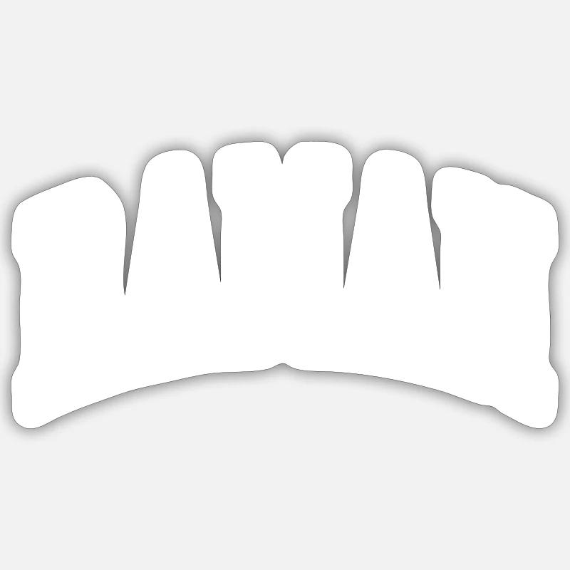 Raman - Sticker taille S (10 x 10 cm) - blanc mat