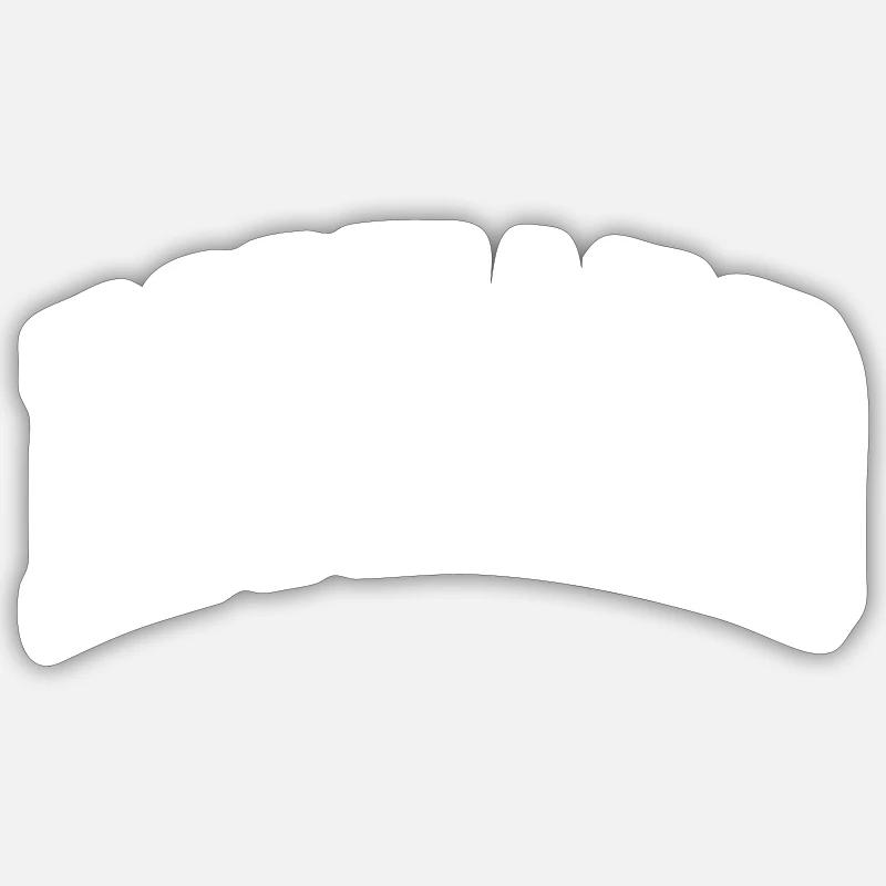 Richard - Sticker taille S (10 x 10 cm) - blanc mat