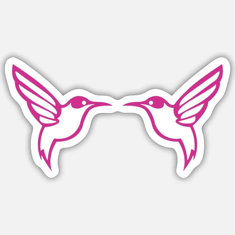 Hummingbird Bird 2 - Sticker size S (10 x 10 cm) - white matte