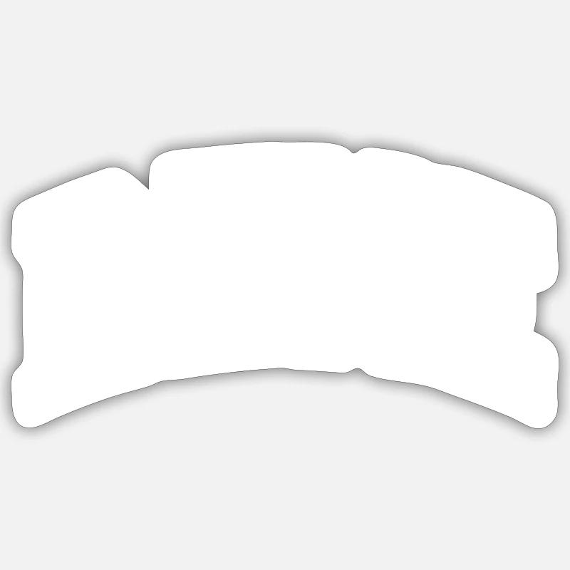 Rene - Sticker Größe S (10 x 10 cm) - Mattweiß