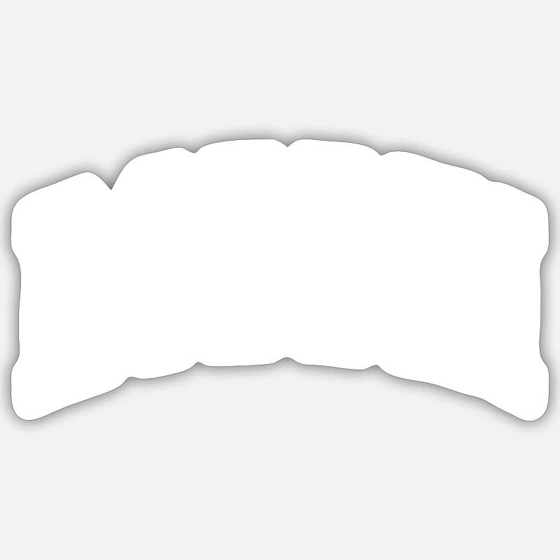 Robbin - Sticker taille S (10 x 10 cm) - blanc mat