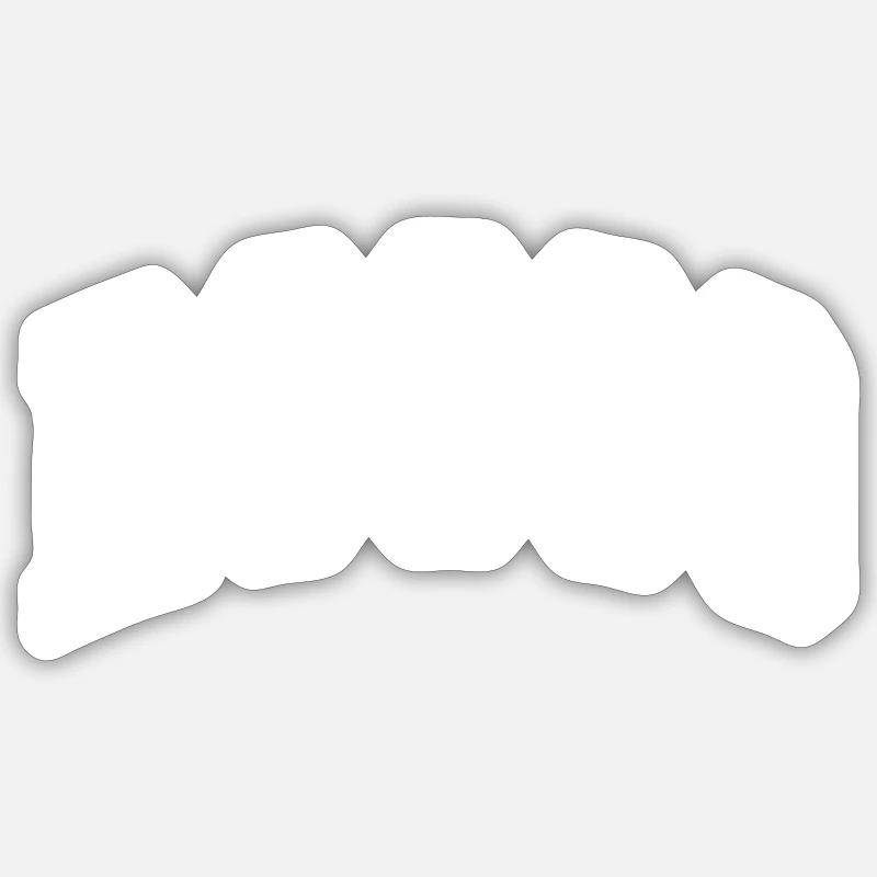 Rocco - Sticker Größe S (10 x 10 cm) - Mattweiß
