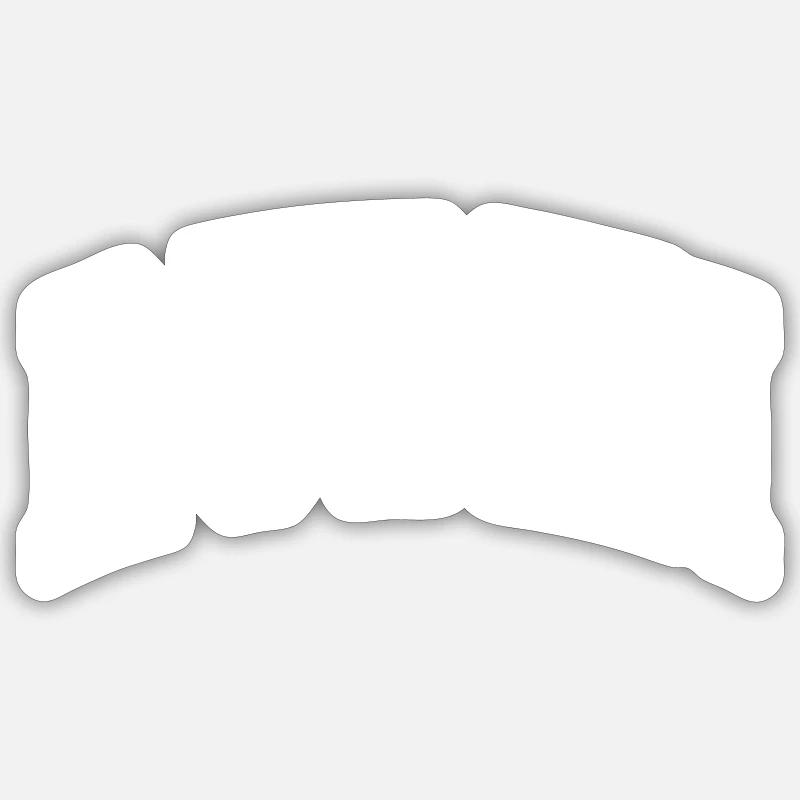 Ruben - Sticker taille S (10 x 10 cm) - blanc mat