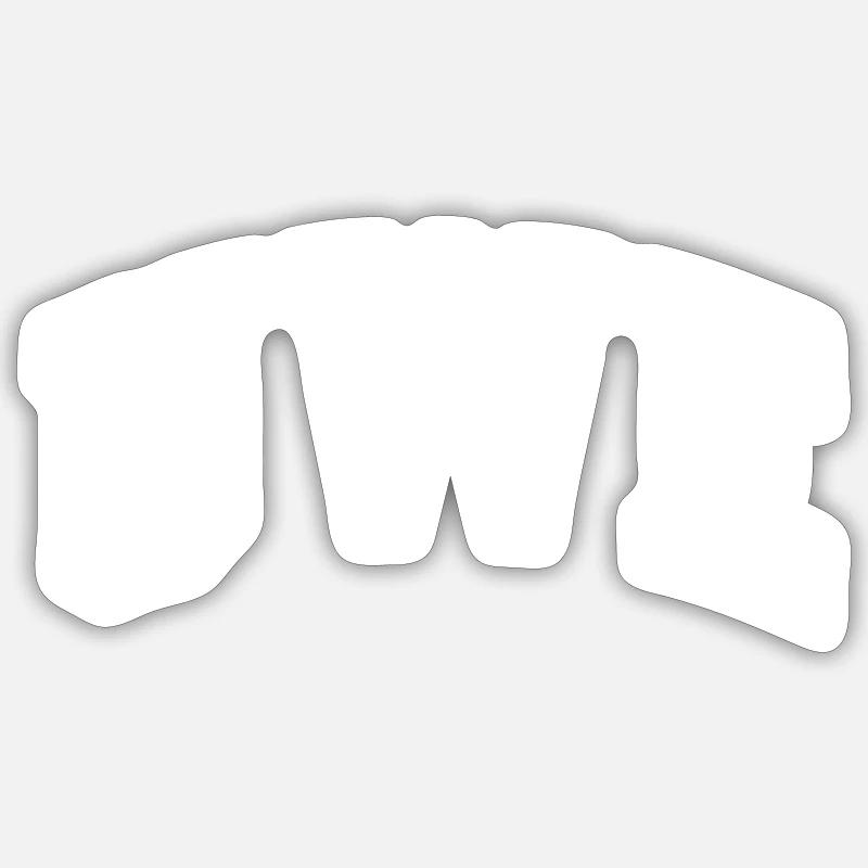 Uwe - Sticker Größe S (10 x 10 cm) - Mattweiß