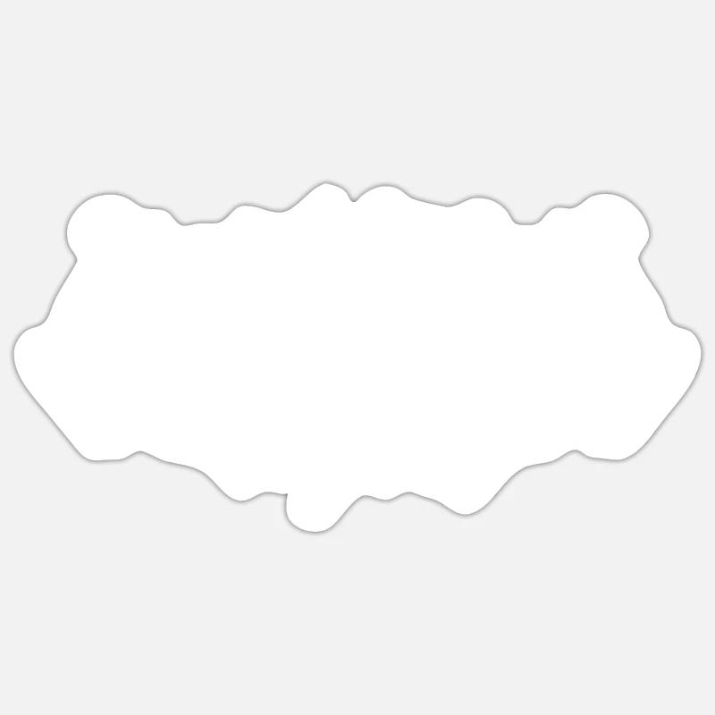 Walter - Sticker taille S (10 x 10 cm) - blanc mat