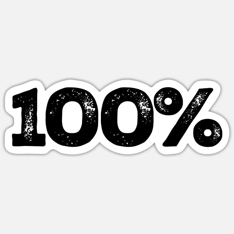 100% Sticker size S (10 x 10 cm)