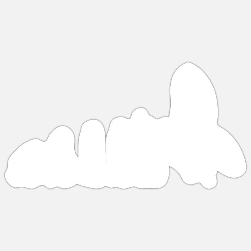 Wingfoil Evolution - Sticker Größe S (10 x 10 cm) - Mattweiß