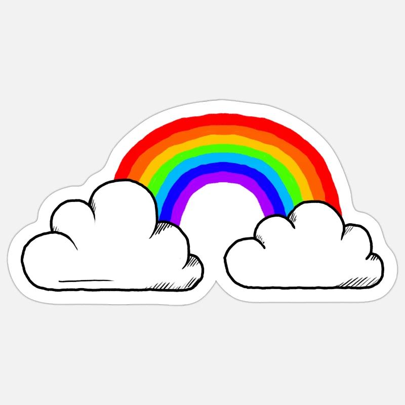 Teh Connection Pride Couleurs de l’arc-en-ciel / RGB Sticker taille S (10 x 10 cm)