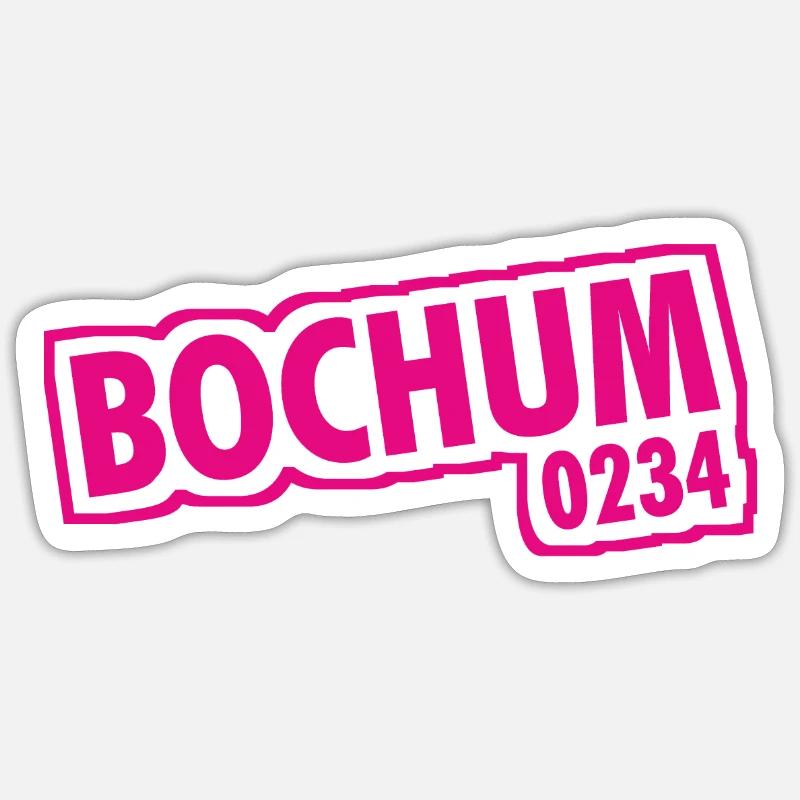 Bochum - 0234 - Dialling Code - NRW - Ruhrpott Sticker size S (10 x 10 cm)