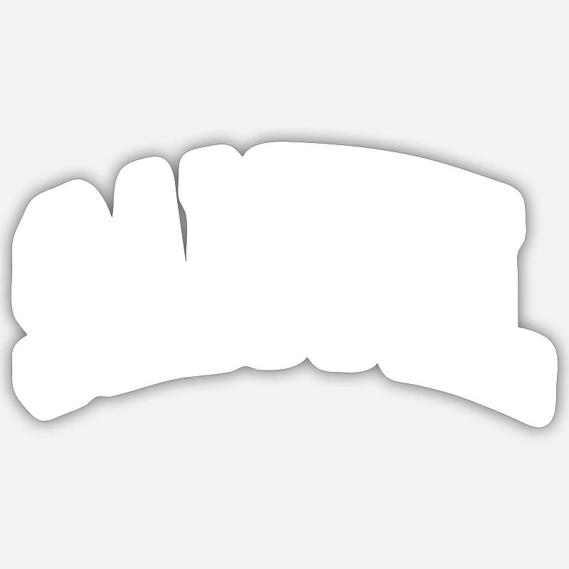 Samuel - Sticker size S (10 x 10 cm) - white matte