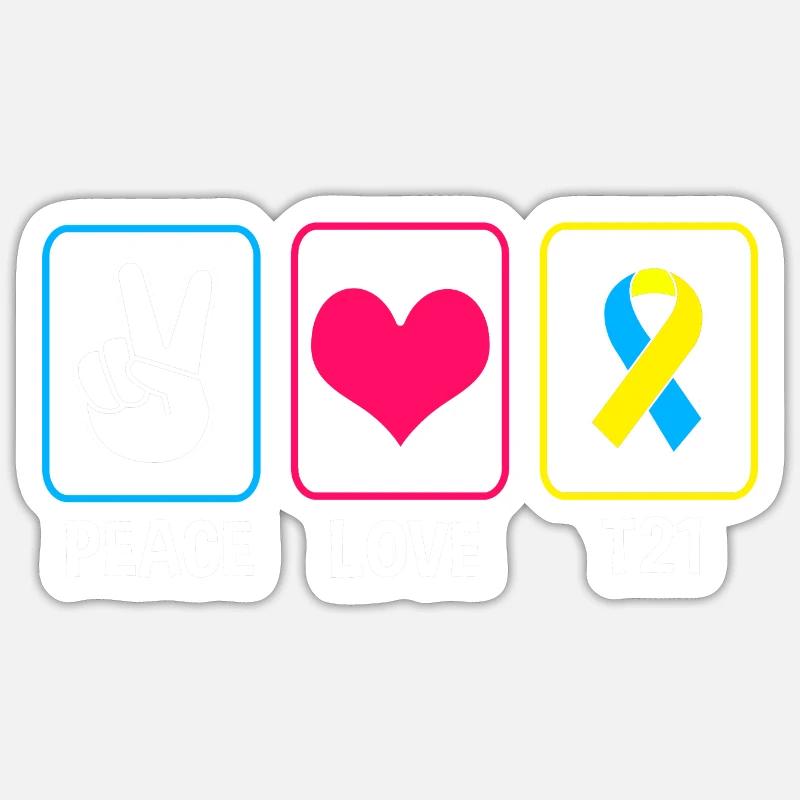 Down syndrome Sticker size S (10 x 10 cm)