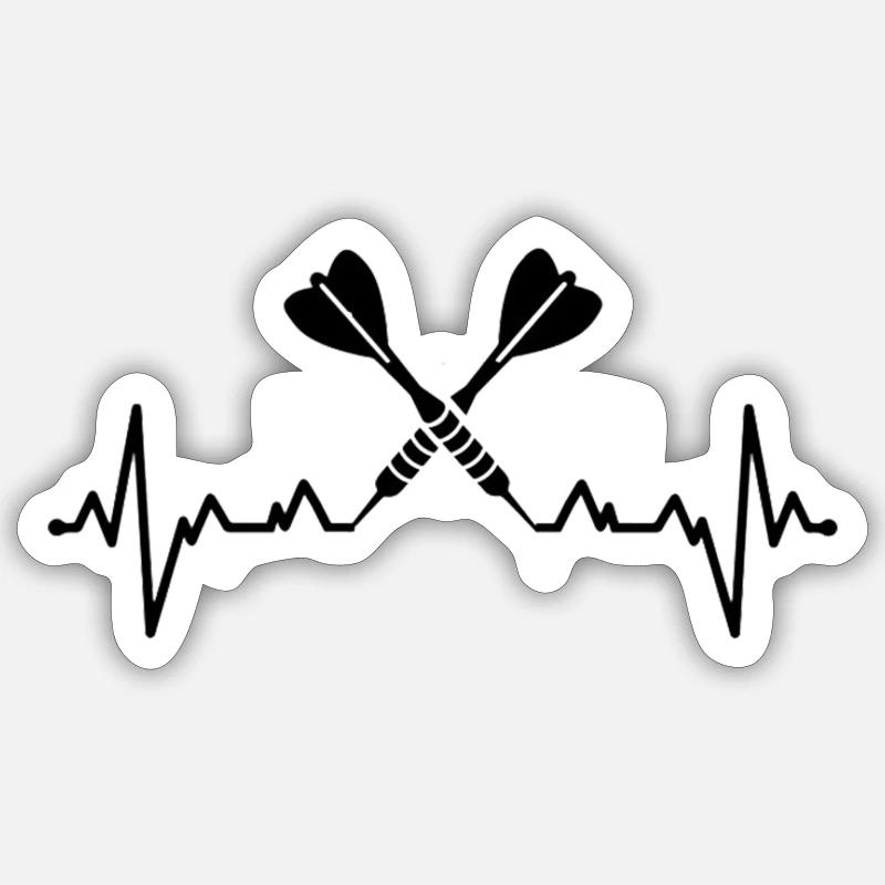 Dartpfeil Sticker Größe S (10 x 10 cm)