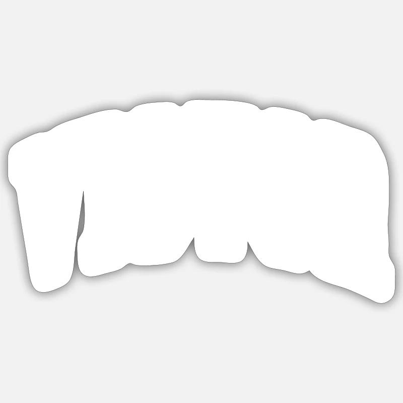 Vainqueur - Sticker taille S (10 x 10 cm) - blanc mat