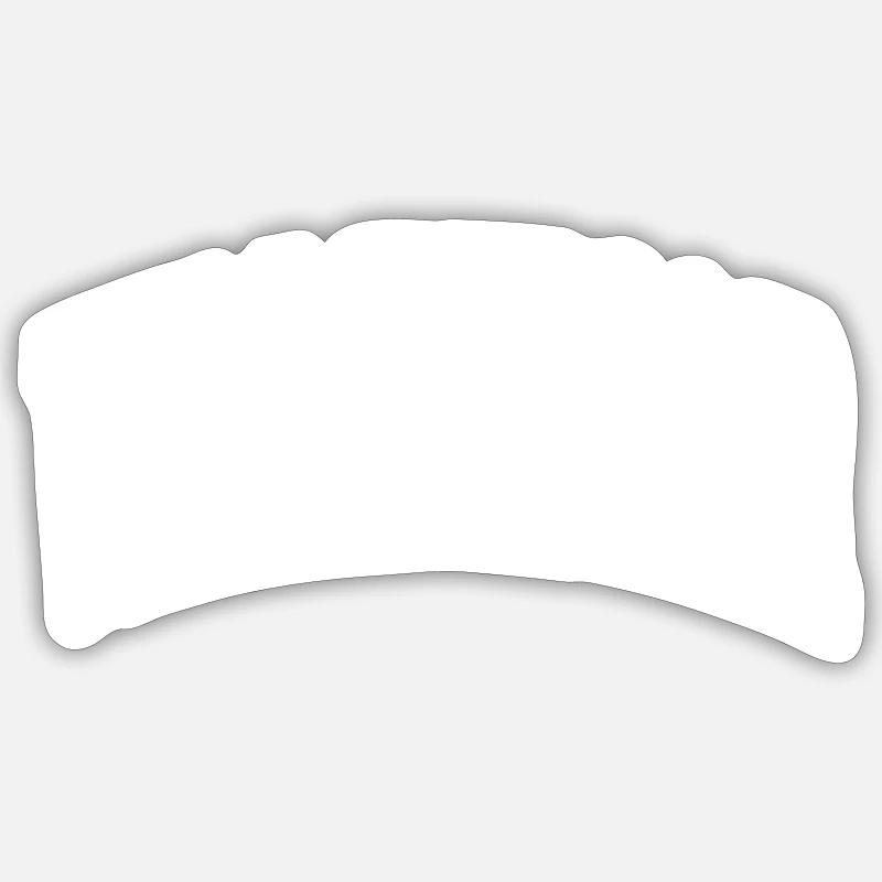 Waldemar - Sticker taille S (10 x 10 cm) - blanc mat