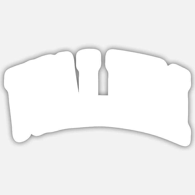 Valery - Sticker taille S (10 x 10 cm) - blanc mat