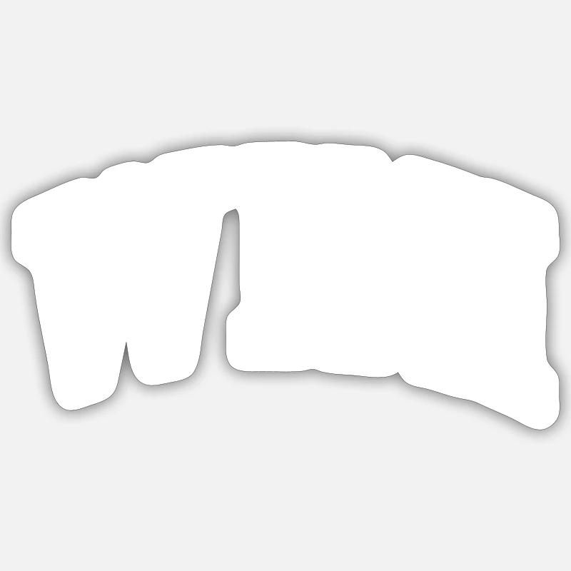 Wini - Sticker taille S (10 x 10 cm) - blanc mat