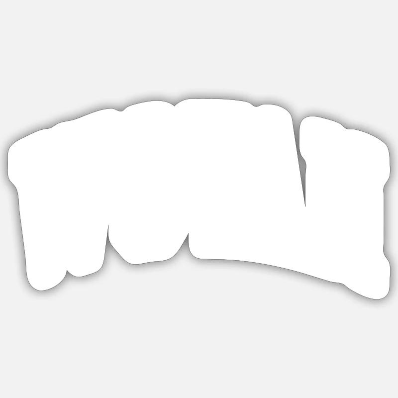 Wotan - Sticker taille S (10 x 10 cm) - blanc mat