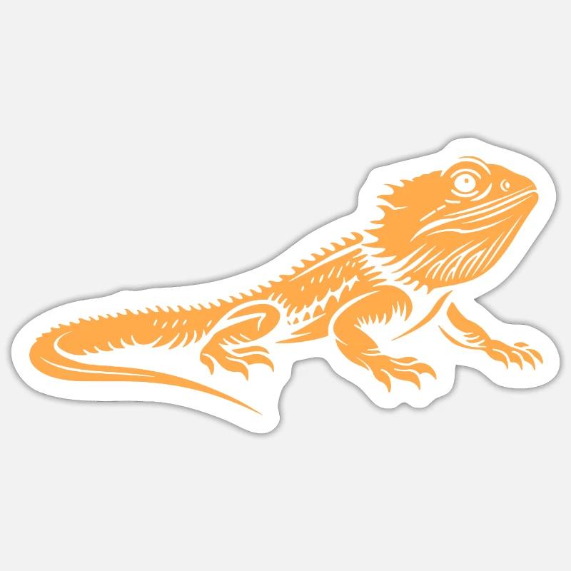 Bartagame Sticker Größe S (10 x 10 cm)