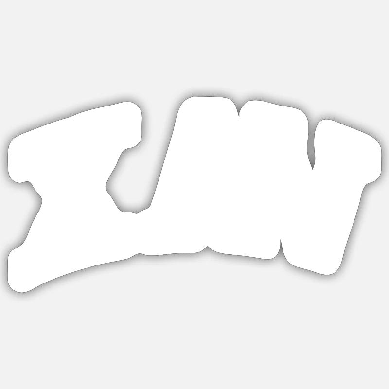 Xav - Sticker taille S (10 x 10 cm) - blanc mat