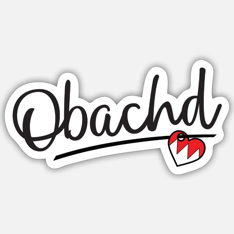 Obachd - Sticker size S (10 x 10 cm) - white matte