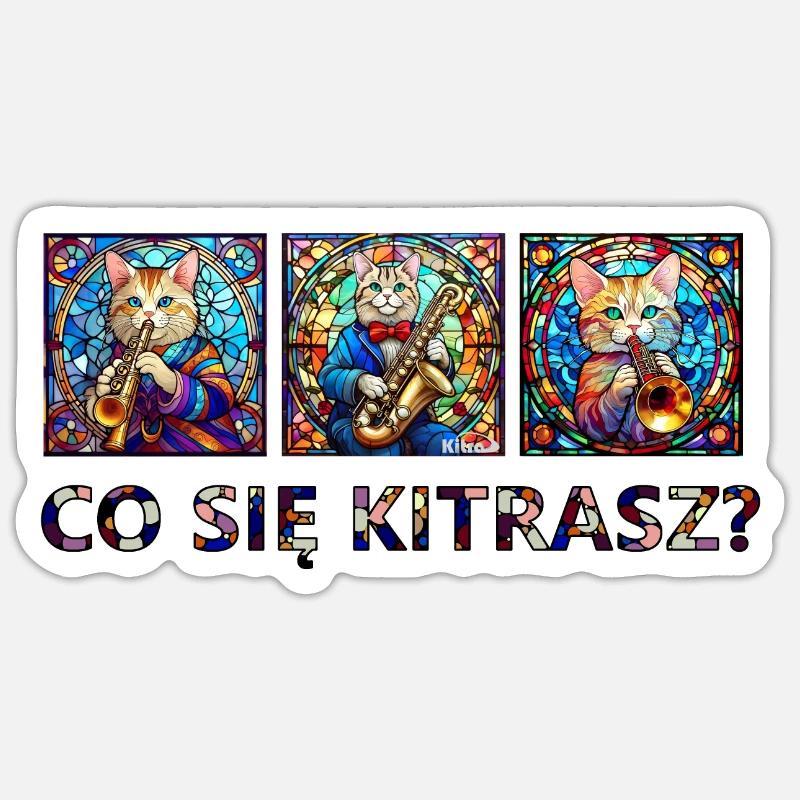 QUE FAIS-TU? - Sticker taille S (10 x 10 cm) - blanc mat