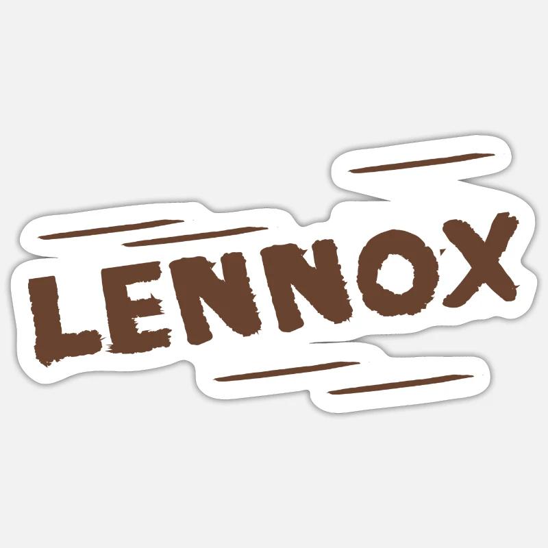Lennox - Sticker taille S (10 x 10 cm) - blanc mat