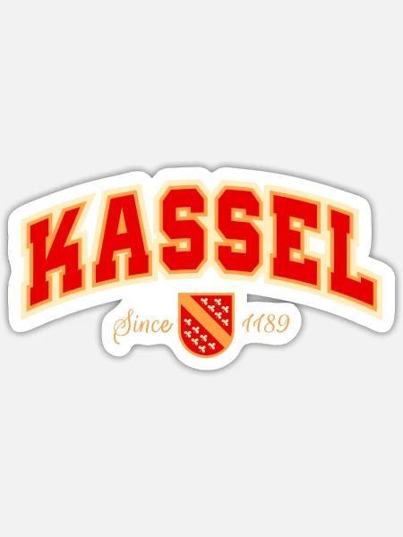 Kassel - Sticker Größe S (10 x 10 cm) - Mattweiß