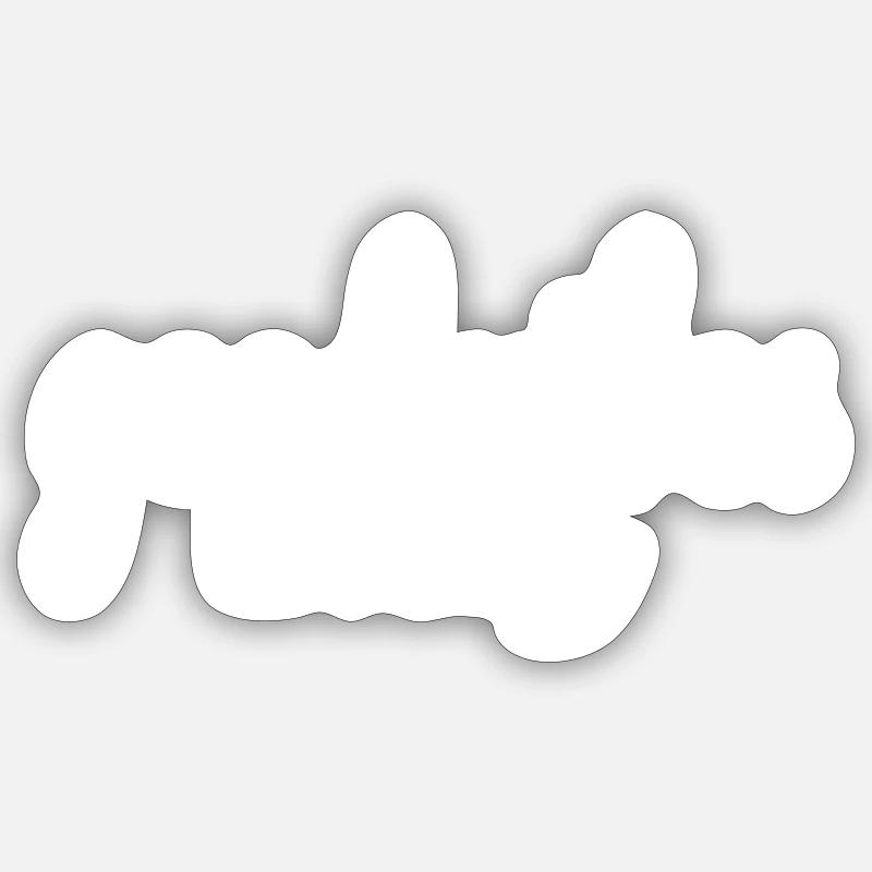 Sei glücklich Sticker Größe S (10 x 10 cm)