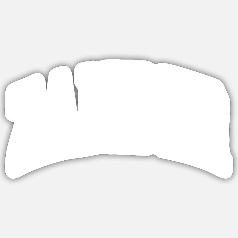 Sandre - Sticker taille S (10 x 10 cm) - blanc mat