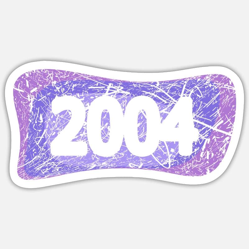 Uni 2004 - Sticker Größe S (10 x 10 cm) - Mattweiß