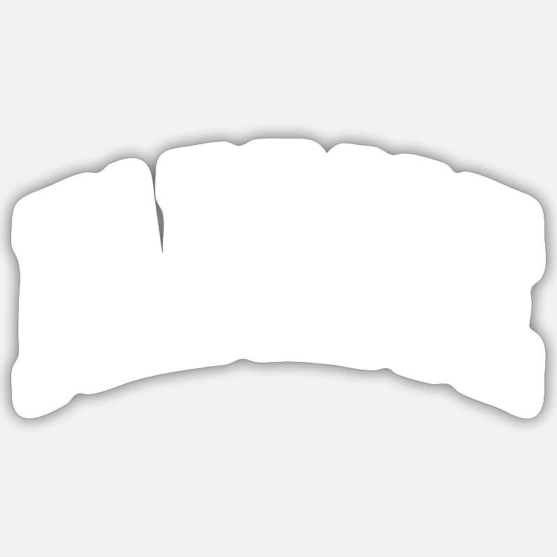Fabrice - Sticker Größe S (10 x 10 cm) - Mattweiß