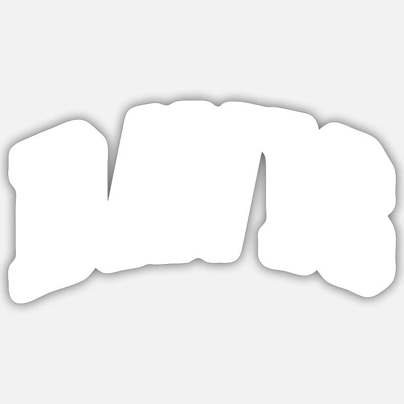 Davis - Sticker taille S (10 x 10 cm) - blanc mat