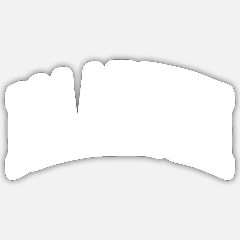 Maarten - Sticker Größe S (10 x 10 cm) - Mattweiß