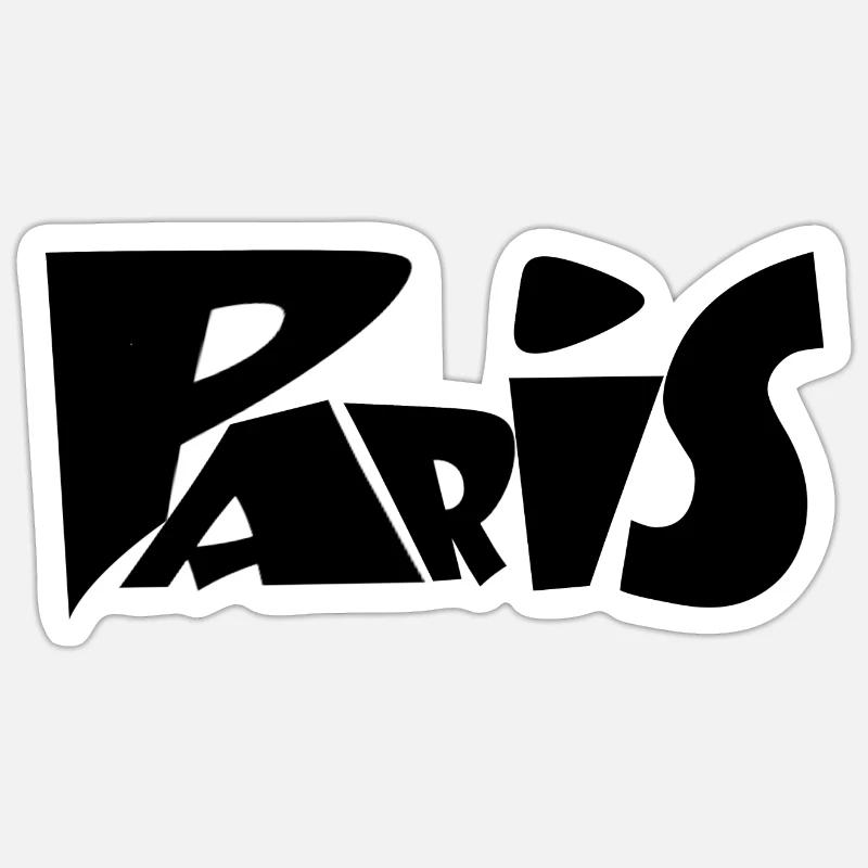 Paris Formes Sticker taille S (10 x 10 cm)