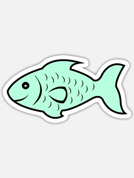  - Sticker size S (10 x 10 cm) - white matte