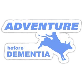 RODEO ADVENTURE - Sticker Größe S (10 x 10 cm) - Mattweiß - Vorne
