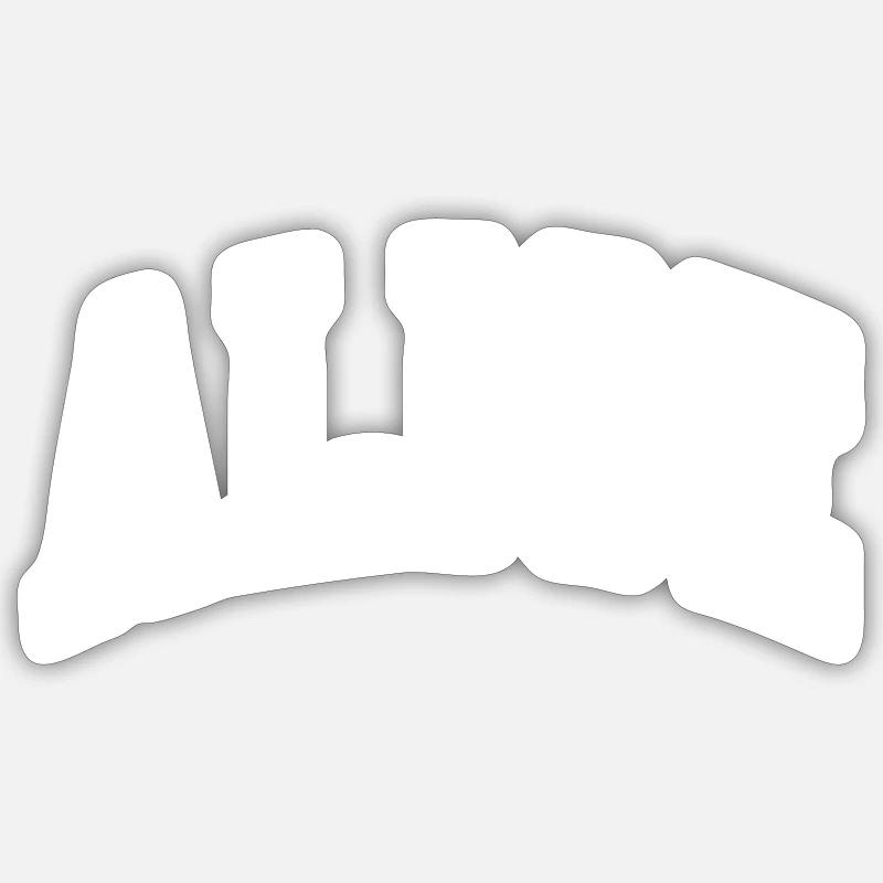 Alice - Sticker Größe S (10 x 10 cm) - Mattweiß