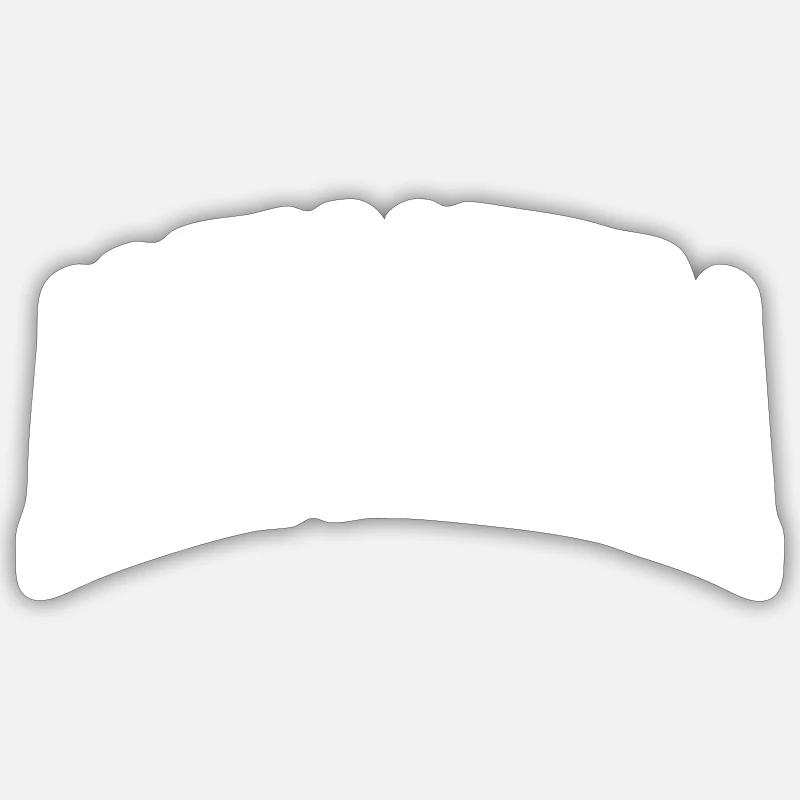 Alessandra - Sticker Größe S (10 x 10 cm) - Mattweiß