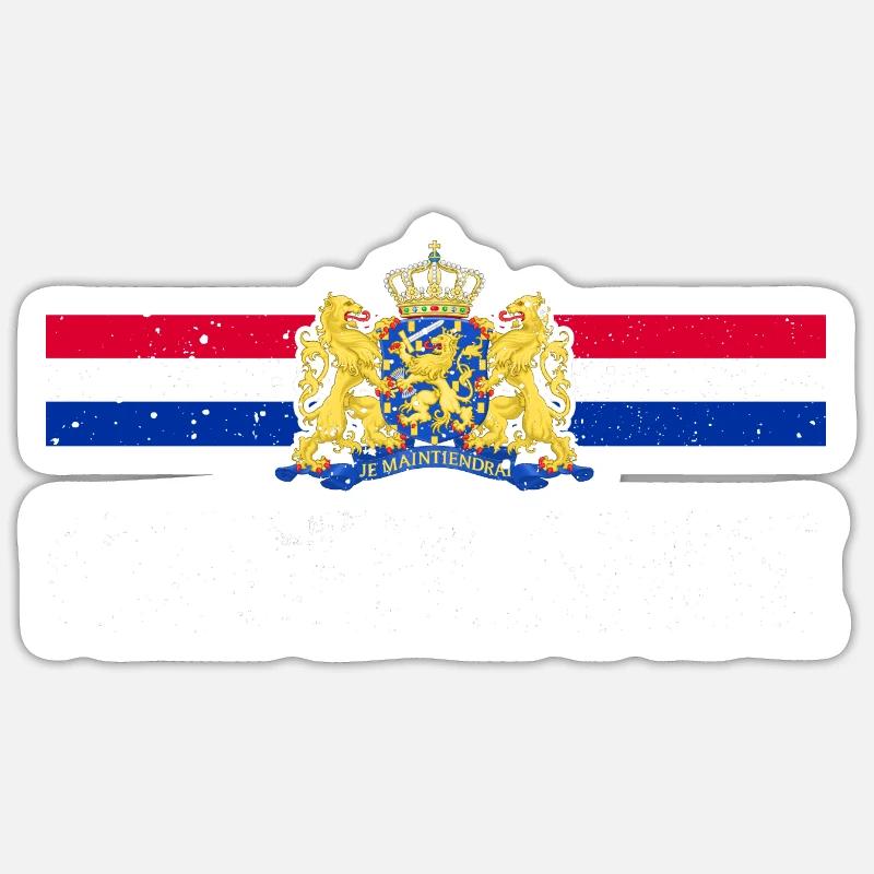 Pays-Bas Pays-Bas - Sticker taille S (10 x 10 cm) - blanc mat