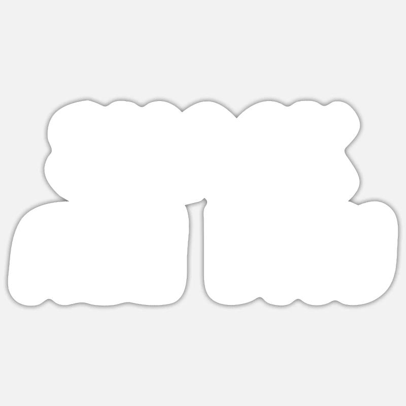 Snack All Day - Sticker size S (10 x 10 cm) - white matte