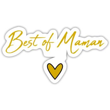 MOM. MOTHER'S DAY. HAPPY MOTHER'S DAY. HAPPY BIRTHDAY - Sticker size S (10 x 10 cm) - white matte - Front
